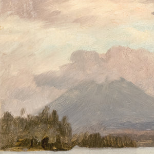 side view of Hudson River School – Lake Katahdin C. 1870 luxury Artwork