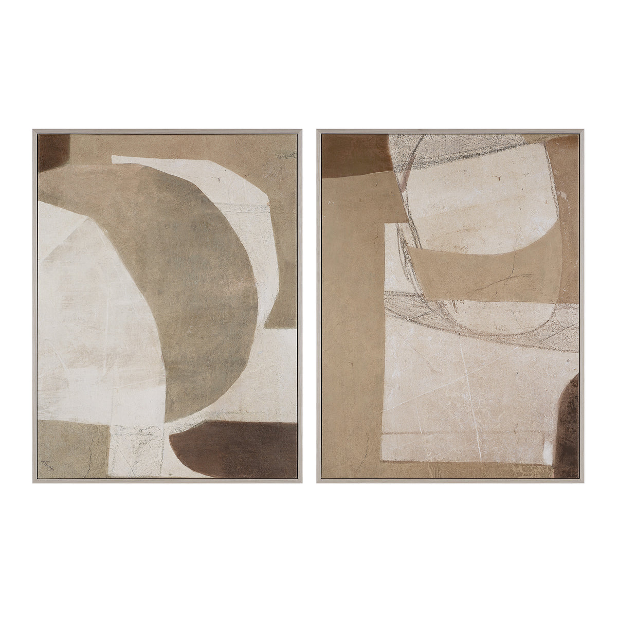 Renwil Marlon, Tangelo & Alcea Abstract Trio Bundle