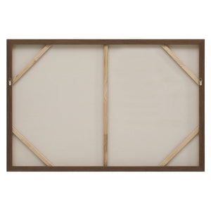 Back view of Muralis canvas art showing wooden support structure.