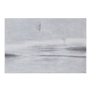 Benalla Canvas Art featuring abstract gray tones and textured brushstrokes.