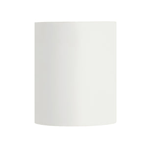 Ladee Wall Sconce in white, cylindrical design with a smooth finish.