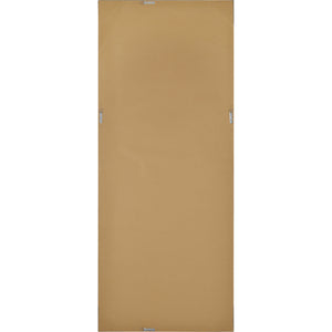 Back view of Delacorte Wall Mirror showing a smooth brown backing.