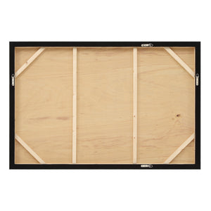 Back view of Acacia canvas art, showing wooden frame and support structure.