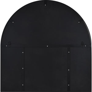 Back view of the Wearstley Wall Mirror, showing a solid black backing with mounting hardware.