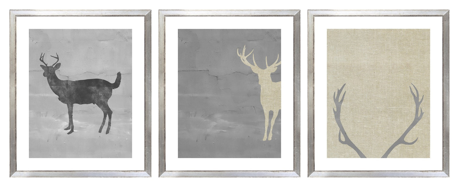 Posed Deer Silhouette Trio III (VII-IX) Bundle