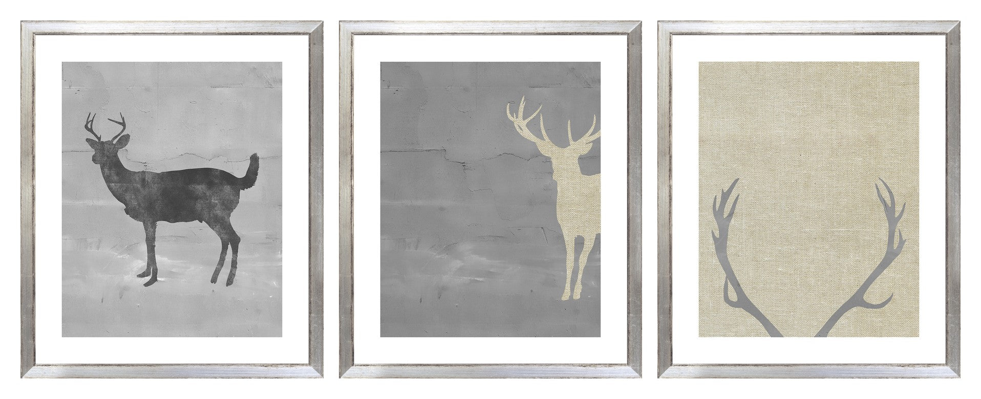 Posed Deer Silhouette Trio III (VII-IX) Bundle