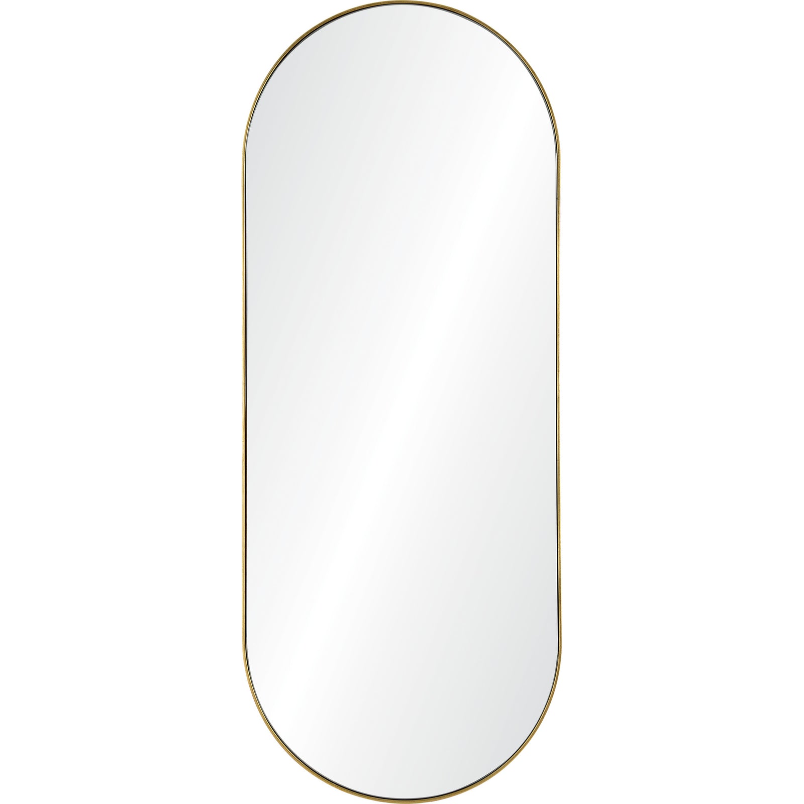 Marius Full Length Mirror with a gold frame and smooth reflective surface