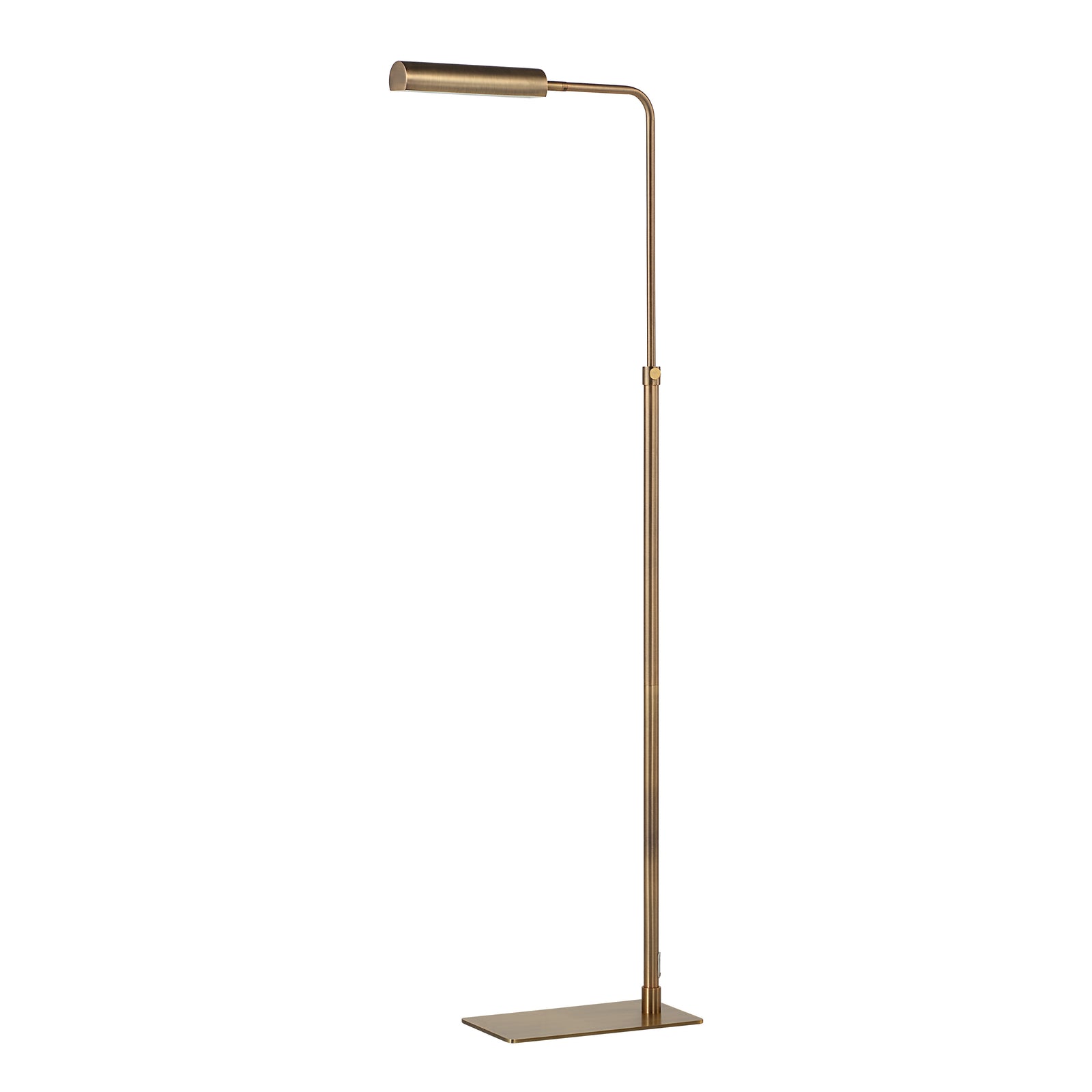 Kane floor lamp by Renwil in a sleek brass finish with a modern design