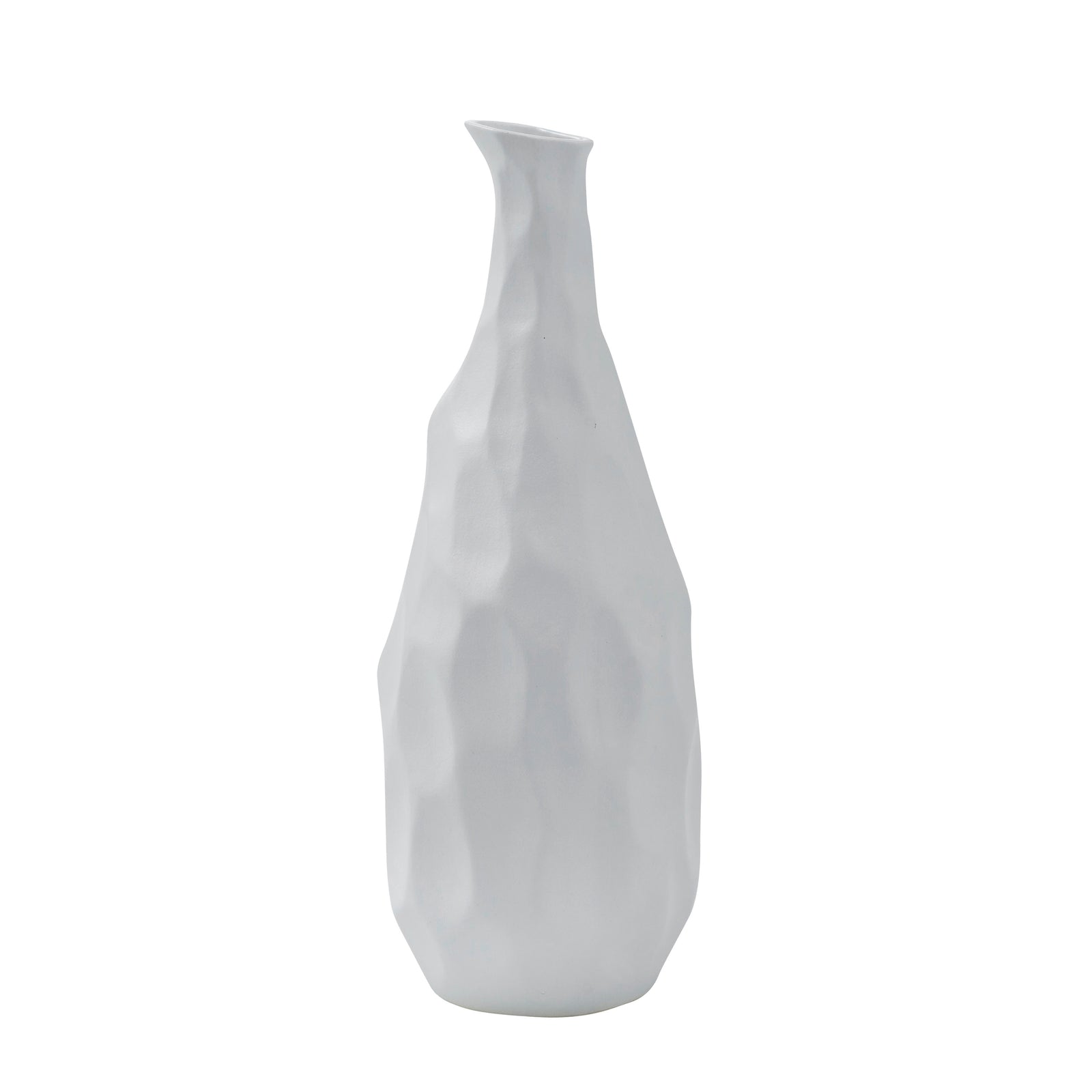 Blouin Vase by Renwil, white ceramic with a textured, sculptural design