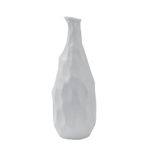 Blouin Vase by Renwil, white ceramic with a textured, sculptural design