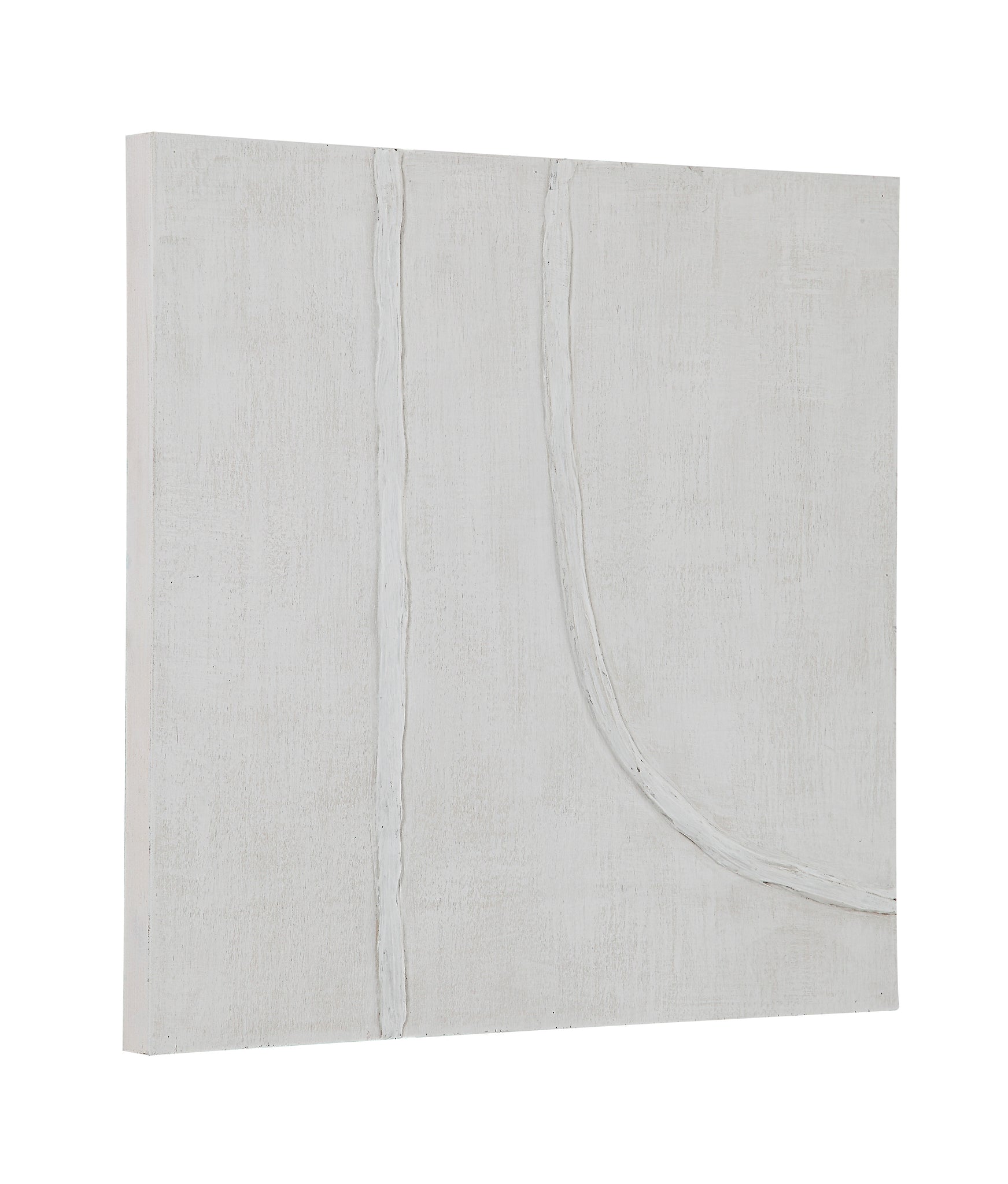 Cellier textured wall art showcasing white lines on a light beige surface