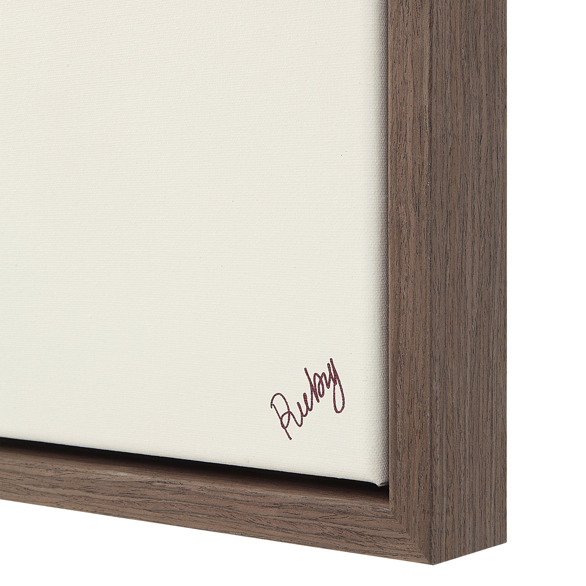 Lacadieu Canvas Art featuring a close-up of the canvas edge with a wooden frame.
