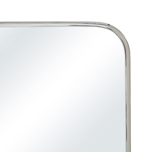 Close-up of the Jackline mirror by Renwil highlighting its rounded edges.