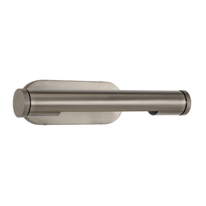 Rennes wall sconce with a brushed nickel finish, showcasing a side view of its cylindrical body.