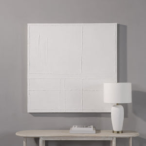 Medea Wall Art by Renwil displayed on a wall above a table with a lamp and books