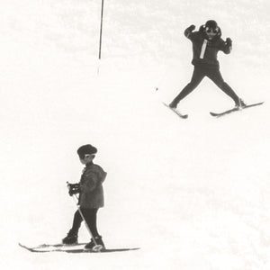 side view of Ski Lesson I C. 1966 luxury Artwork