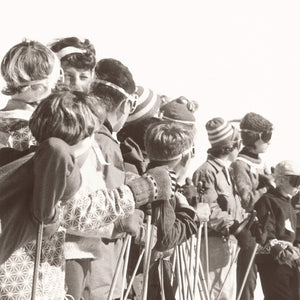 side view of Ski Lesson II C. 1966 luxury Artwork