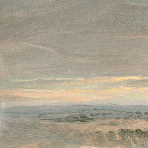 detail view of Hudson River School – Sunset, Hudson Valley C. 1870 luxury Artwork