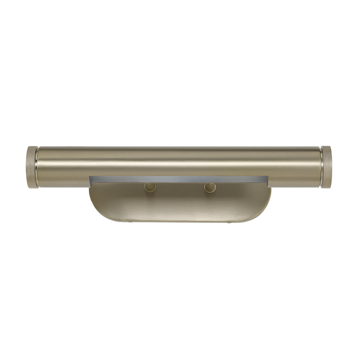 Opale wall sconce in brushed nickel finish, featuring a cylindrical design with a sleek base.