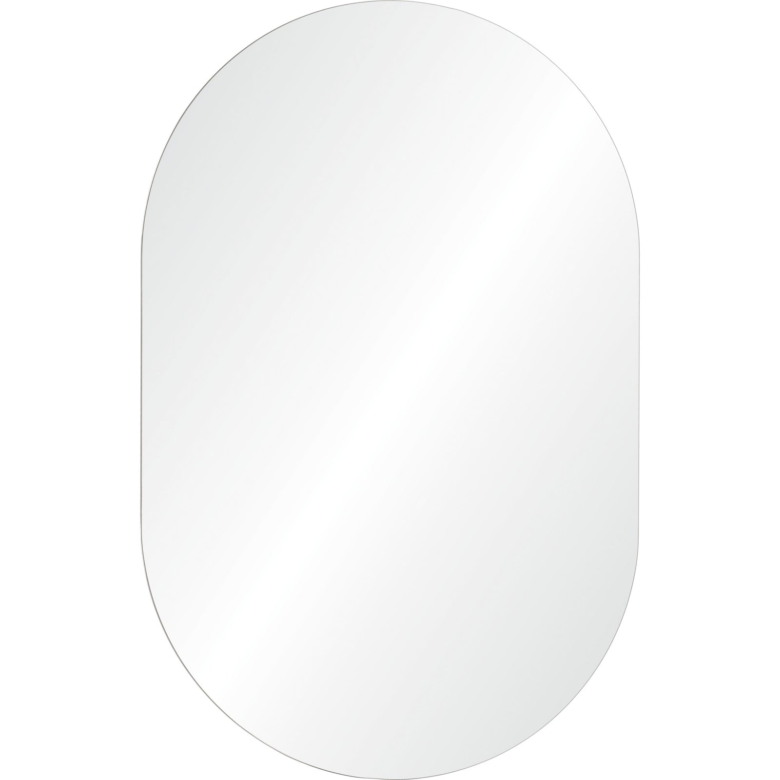 Salta mirror by Renwil, oval shape with a smooth reflective surface, minimalist design.