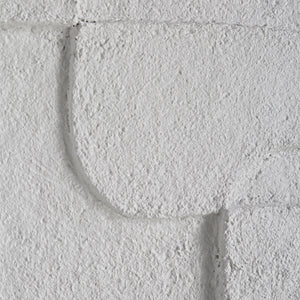 Close-up of Arches wall art by Renwil showcasing a smooth, white textured design.