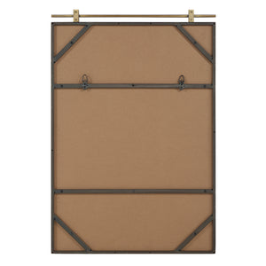 Back view of Neem mirror by Renwil, showing the mounting hardware and sturdy construction.