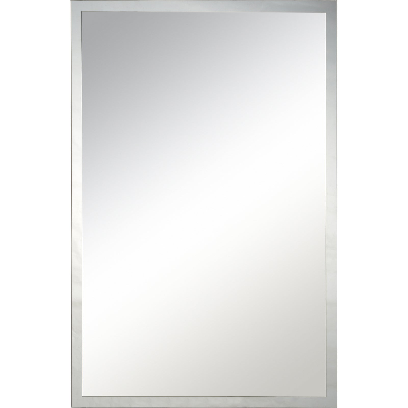 Asset Wall Mirror by Renwil with a sleek silver frame and clear reflective surface