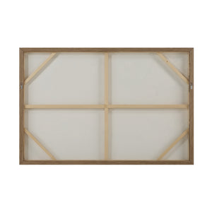 Back view of Paine canvas art showing the wooden frame and support structure.