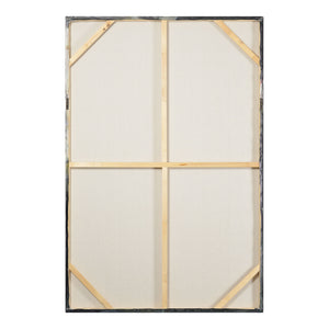 Back view of Gables canvas art, displaying the wooden frame and canvas texture.