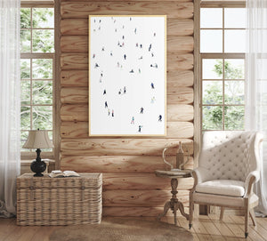 side view of Down Hill luxury Artwork