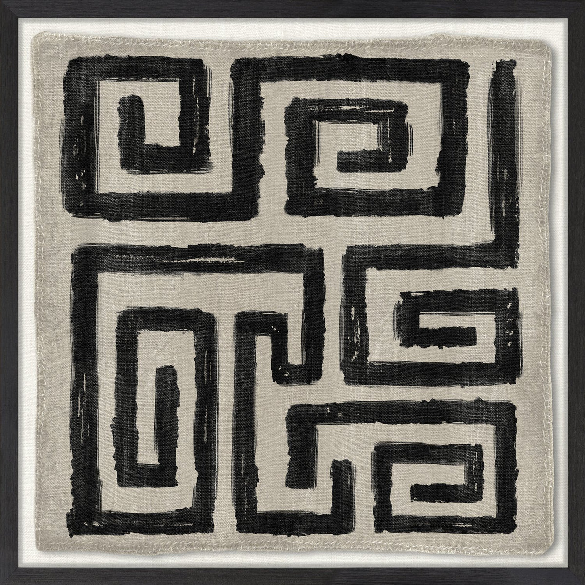 front view of Woven Tribe Medley II luxury Artwork