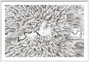 front view of Aerial Stream Line ii luxury Artwork