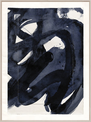 front view of Indigo In Motion I luxury Artwork