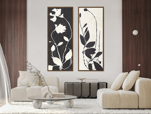side view of Flora Silhouette I luxury Artwork