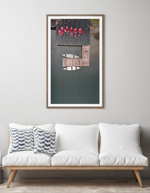 angle view of Red Chairs luxury Artwork