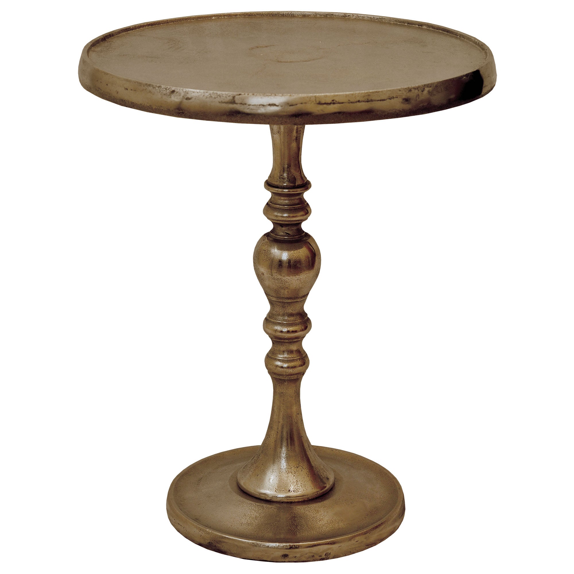 Romina Brass — a Renwil accent table for living rooms, entryways, and bedsides at Laurie Yapp Home.